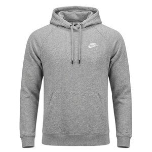 Nike Grey Pullover Hoodie Sweatshirt Medium M Swoosh 👟🔥